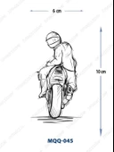MQQ-045 MOTORCU DESEN GEÇİCİ DÖVME-TATTO - 1