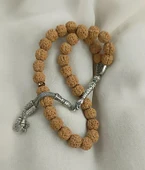 Tesbih 33 lük 10 mm Doğal Rudraksha Rudraşka Tespih - 1