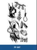 FF-307 ORTA BOY ÇOKLU DESEN GEÇİCİ DÖVME-TATTO - 1