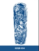 GZQB-054 YARI KALICI ZEUS GÜVERCİN VE PUSULA DESEN KOL DÖVMESİ-TATTO - 2