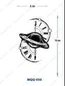 MQQ-050 SAAT VE JÜPİTER DESEN GEÇİCİ DÖVME-TATTO - 1