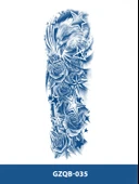 GZQB-035 YARI KALICI KARTAL YILDIZ VE GÜL DESEN KOL DÖVMESİ-TATTO - 2