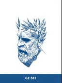 GZ-581 ORTA BOY YARI KALICI SEZAR DESEN DÖVME - 1