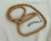 Tesbih 99 lük 10 mm Doğal Rudraksha Rudraşka Tespih - 1