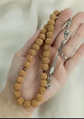 Tesbih 33 lük 10 mm Doğal Rudraksha Rudraşka Tespih - 2