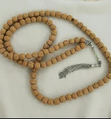Tesbih 99 lük 10 mm Doğal Rudraksha Rudraşka Tespih - 4