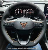 Cupra Formentor Araca Özel Dikmeli Direksiyon Kılıfı Soft Nokta Nubuk thumbnail 1