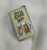 Çakmak Resimli Gazlı Doldurulabilir Metal Çakmak 17946 - 1