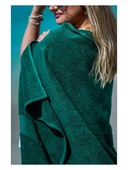 Plaj Çantasına Dönüşen %100 Pamuk Yeşil  Plaj Havlusu - 2