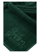 Plaj Çantasına Dönüşen %100 Pamuk Yeşil  Plaj Havlusu - 4