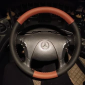 Mercedes Axor 1840 DİKMELİ Direksiyon Kılıfı (KAHVERENGİ SİYAH) - 1