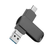 Usb + Type-C Çıkışlı Flash Bellek 64gb Iphone Samsung IOS Android Windows Pc Flash Bellek - 1