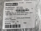 Norelem 2517 Burç Uyumlu Dişli Kasnak - 5