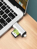 Type-C Usb Micro Sd Kart Okuyucu Çevirici Dönüştürücü Adaptör PC, Dizüstü, Tablet, Telefon Uyumlu - 5