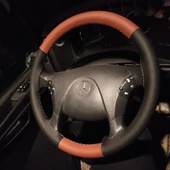 Mercedes Axor 1840 DİKMELİ Direksiyon Kılıfı (KAHVERENGİ SİYAH) thumbnail 2