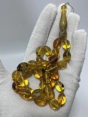 Doğal Kaya Damla Kehribar Tesbih 33lük 24,82 Gram - 3