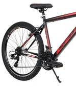 Sarissa Moon 27,5" Jant MTB Ön Amortisörlü Shimano 21 Vites V Fren Dağ Bisikleti Siyah Kırmızı thumbnail 2