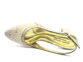 Feles Arkası Açık Şeffaf Taş Detaylı Sindirella Kadın Kısa Topuklu Ayakkabı thumbnail 5