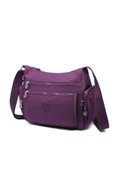 Kadın Postacı Çantası Krinkıl Kumaş 1115 Mor thumbnail 2