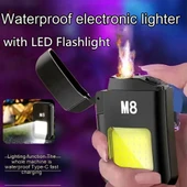 ELEKTRİKLİ ÇAKMAK  GAZSIZ USB  ŞARJLI EL FENERİ - 2