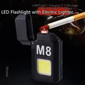 ELEKTRİKLİ ÇAKMAK  GAZSIZ USB  ŞARJLI EL FENERİ - 1