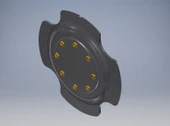 Byr Standart alaşım jant Lada Granta'nın (Lada Granta) dekoratif kapağı (Plastik Aparattır!!!) 3D - 1
