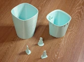 Mini-Catini - sulamalı saksı (Lechuza ile uyumlu) (Plastik Aparattır!!!) - 4