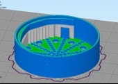 Byr ev yapımı bir dış filtre kabı - 110 mm plastik borudan yapılmış akvaryum (Plastik Aparattır!!!) 3D - 2