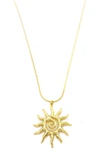 Güneş Kolye - Altın thumbnail 2