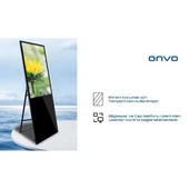 ONVO 55" Dokunmatik 55OVIN6001 Ofis,Otel,Restoran 2GB RAM- 32GB ROM- 4K Videowall Cihazı Siyah - 4