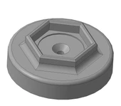 Byr Endesit çamaşır makinesinin bacaklarının anti -vibrasyon nemlendirmesi (Plastik Aparattır!!!) 3D - 1