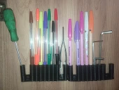 Byr Duvar Organizatörü/Kapı/Dolap/Kalemler/Kalemler için Başucu Masa 9 adet (Plastik Aparattır!!!) 3D - 2