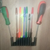 Byr Duvar Organizatörü/Kapı/Dolap/Kalemler/Kalemler için Başucu Masa 9 adet (Plastik Aparattır!!!) 3D - 3