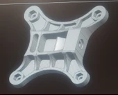 Byr İnce monitörler için VESA-75 braketi Xiaomi Monitör 1C/ Redmi Monitör 1A (23.8). (Plastik Aparattır!!!) 3D - 1