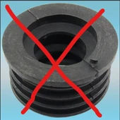 Byr Çamaşır makinesinin tahliye hortumu için 50x20 adaptörü (Plastik Aparattır!!!) 3D - 3