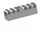 Byr Tezgahın 17mm kalınlığında bir tablonun kenarındaki kablolar için sabitleme (Plastik Aparattır!!!) 3D thumbnail 2