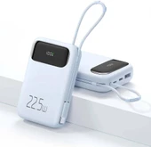 Mcdodo MC-3244 20W PD+QC 10000 mAh Powerbank Type-C Kablolu Mavi thumbnail 2