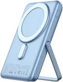 Mcdodo MC-069 15W Manyetik 10000mAh Kablosuz Dijital Ekranlı Wireless Şarj Cihazı Powerbank Mavi thumbnail 1