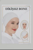 Üçgül Dikişsiz Bone Beyaz - 1