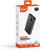 Juo 10000mAh 22.5W Dijital Led Ekranlı Taşınabilir Hızlı Şarj Cihazı Powerbank Siyah - 4