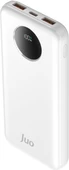 Juo 10000mAh 22.5W Dijital Led Ekranlı Taşınabilir Hızlı Şarj Cihazı Powerbank Beyaz thumbnail 1