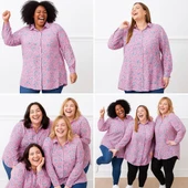 KADIN Büyük Beden Gömlek Tunik - 1