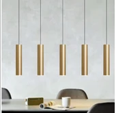 Mylights sıralı masaüstü beşli 5 li sartkıt 120cm metal gövde tasarruflu led ampul ile spot sarkıt  avize thumbnail 1