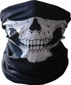 Siyah Renk Dikişsiz Çok Fonksiyonlu Çene Kafatası Yüz Maskesi Baf Buff Bandana Boyunluk Bileklik - 2