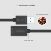 UNITEK USB-A(M) TO USB-A(F) UZATMA KABLO 1.5MT (Y-C449GBK) - 5