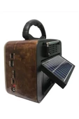 Rt-819 Güneş Enerjili Nostaljik Fm,aux,usb Müzik Çalar - 2