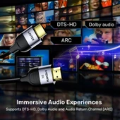 UNITEK HDMI2.1 KABLO 2MT 8K60Hz (C11086GY-2M) thumbnail 6