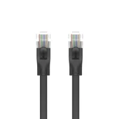 UNITEK CAT6 PATCH KABLO 3MT FLAT 1GBPS, SİYAH (C1811GBK) - 3