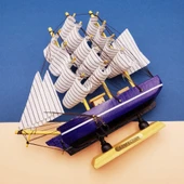 Büyük Boy Yelkenli Ahşap Gemi - 2