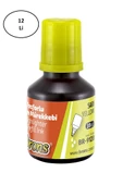 Brons Sarı Fosforlu Kalem Mürekkebi 30 ml Sarı 12'li - 1